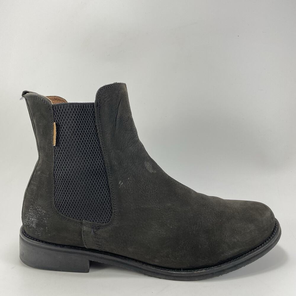 Hari Mari Midland Chelsea Boots Men Size 10 Brown Nubuck Ankle Slip On